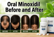 oral minoxidil before and after