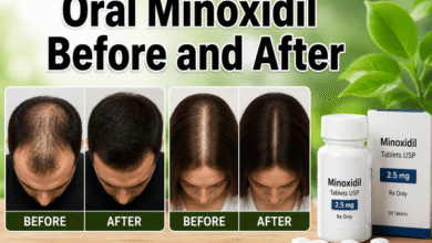 oral minoxidil before and after