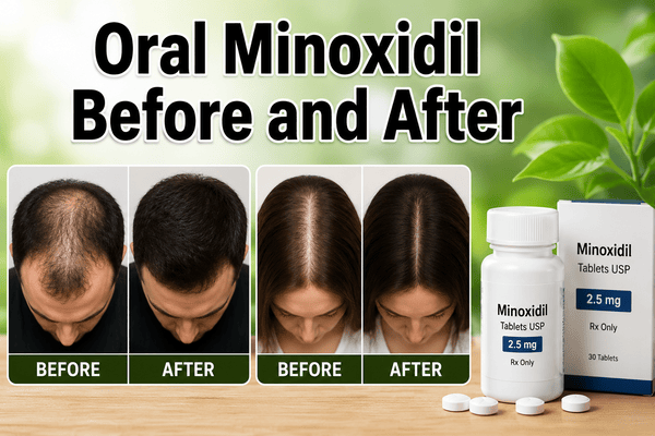 oral minoxidil before and after